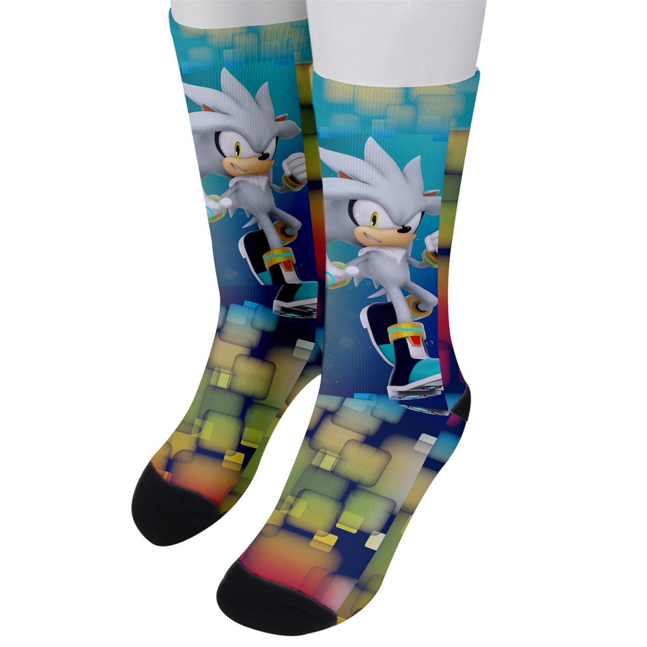 Men`s crew socks silver sonic Socks