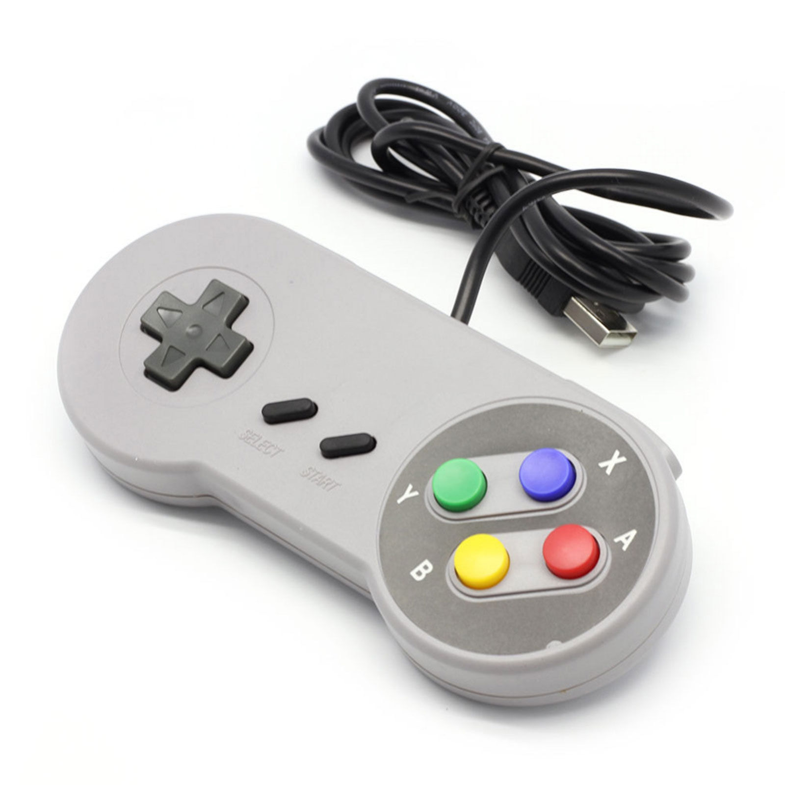 SNES Controller Gamepad USB For PC Mac Pi Super Nintendo Games Retro Classic USA Controllers