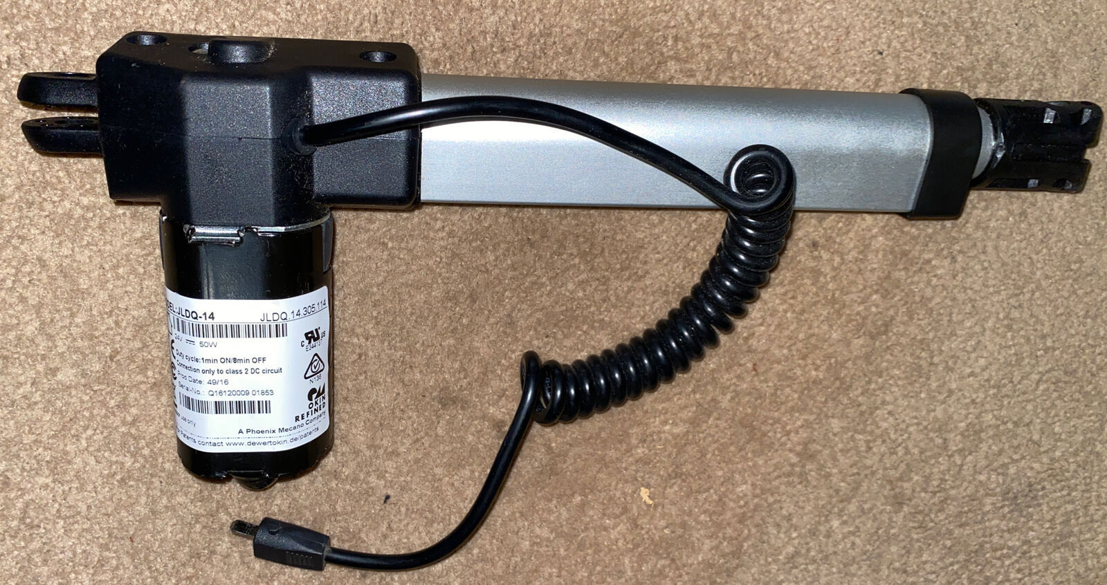 Okin Refined Power Recliner Motor Actuator Model JLDQ14 14.305.114