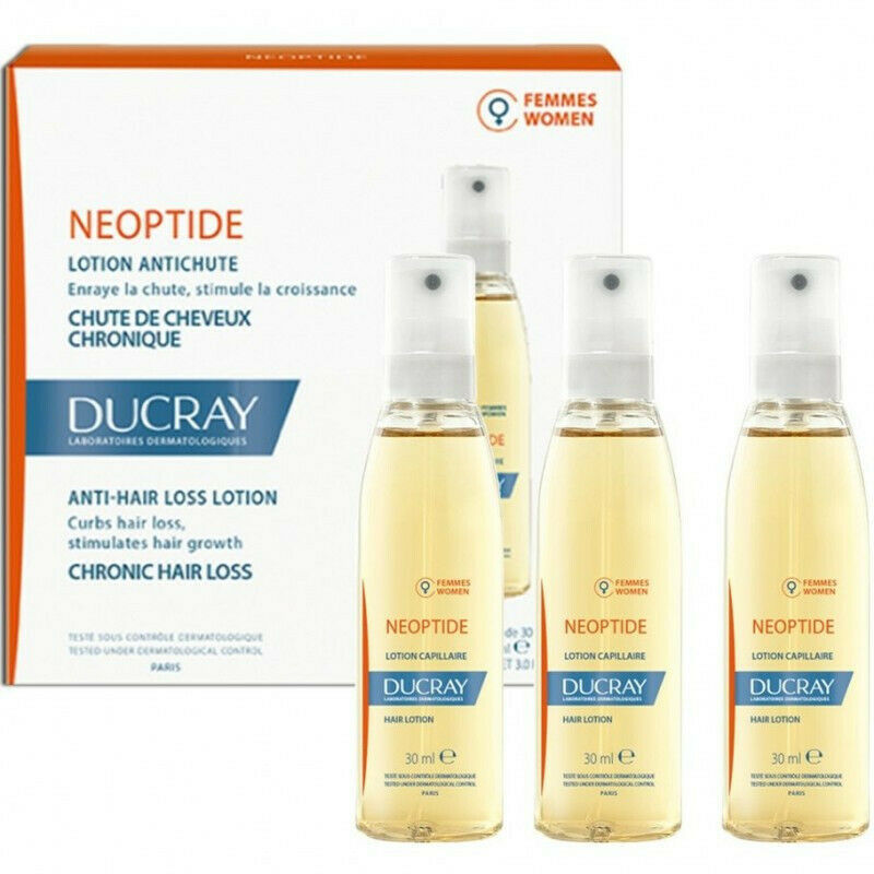 DUCRAY NEOPTIDE Anti Hair Loss Lotion / 3x30 ML For Women (NEW)