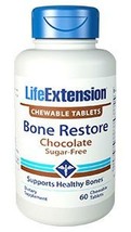 3 PACK Life Extension Bone Restore Chewable Tablets Calcium Magnesium 60 tabs image 2