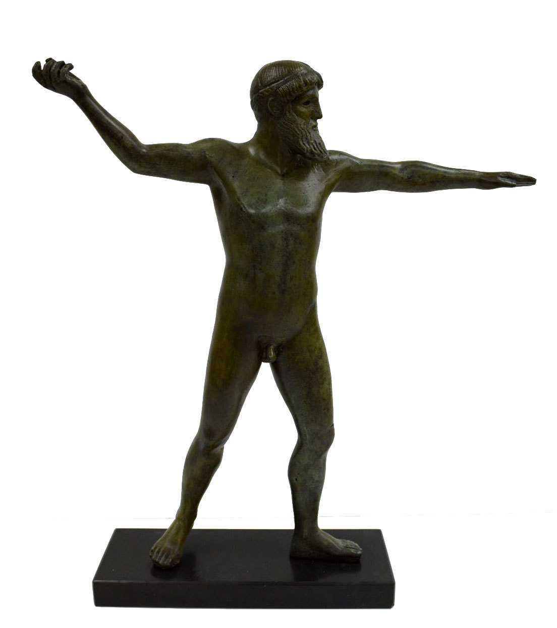 Zeus or Poseidon Artemision statue Bronze sculpture identification as