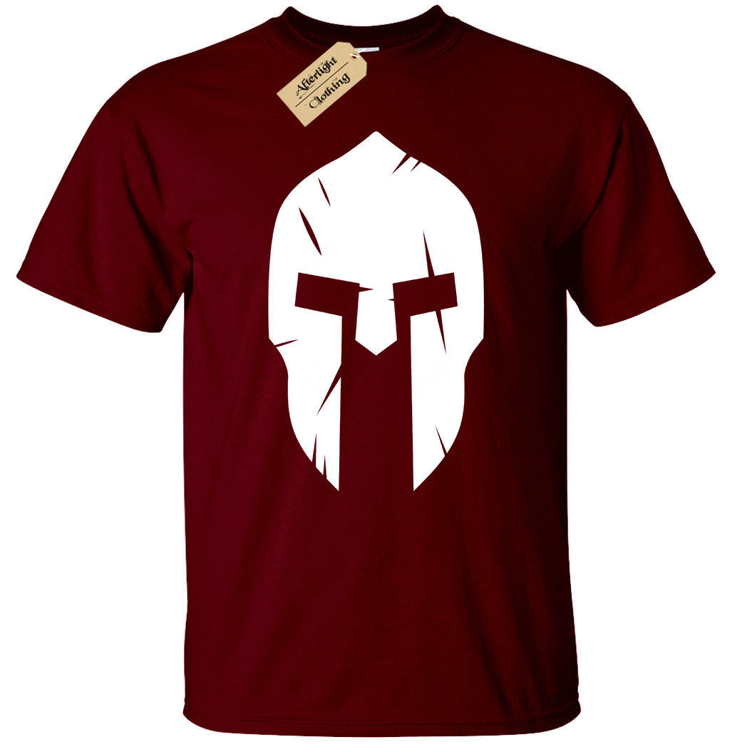 Spartan Helmet Men's T-shirt - Maroon - T-Shirts, Tank Tops