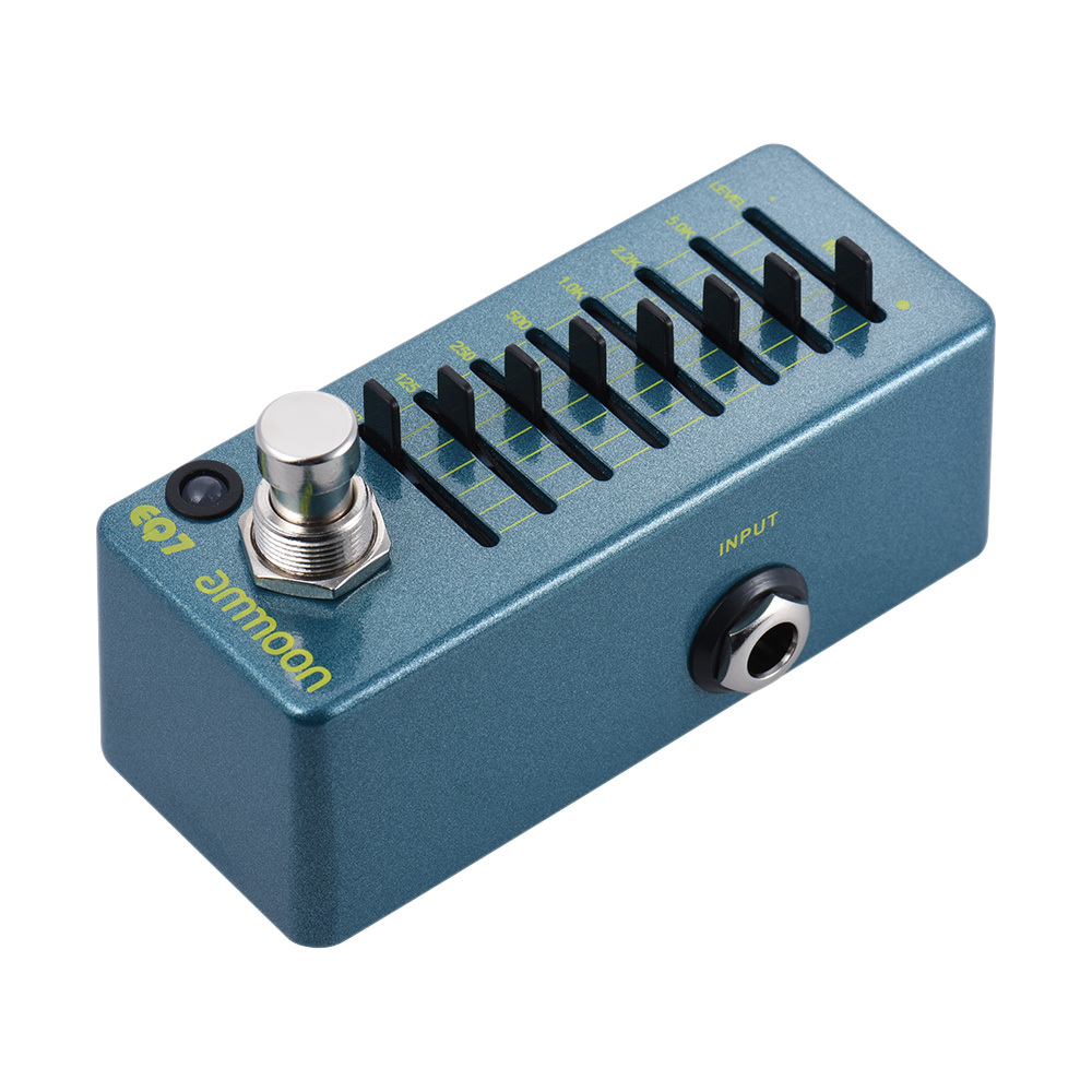 ammoon EQ7 Mini Guitar Equalizer Effect Pedal 7Band EQ Guitarra Effect