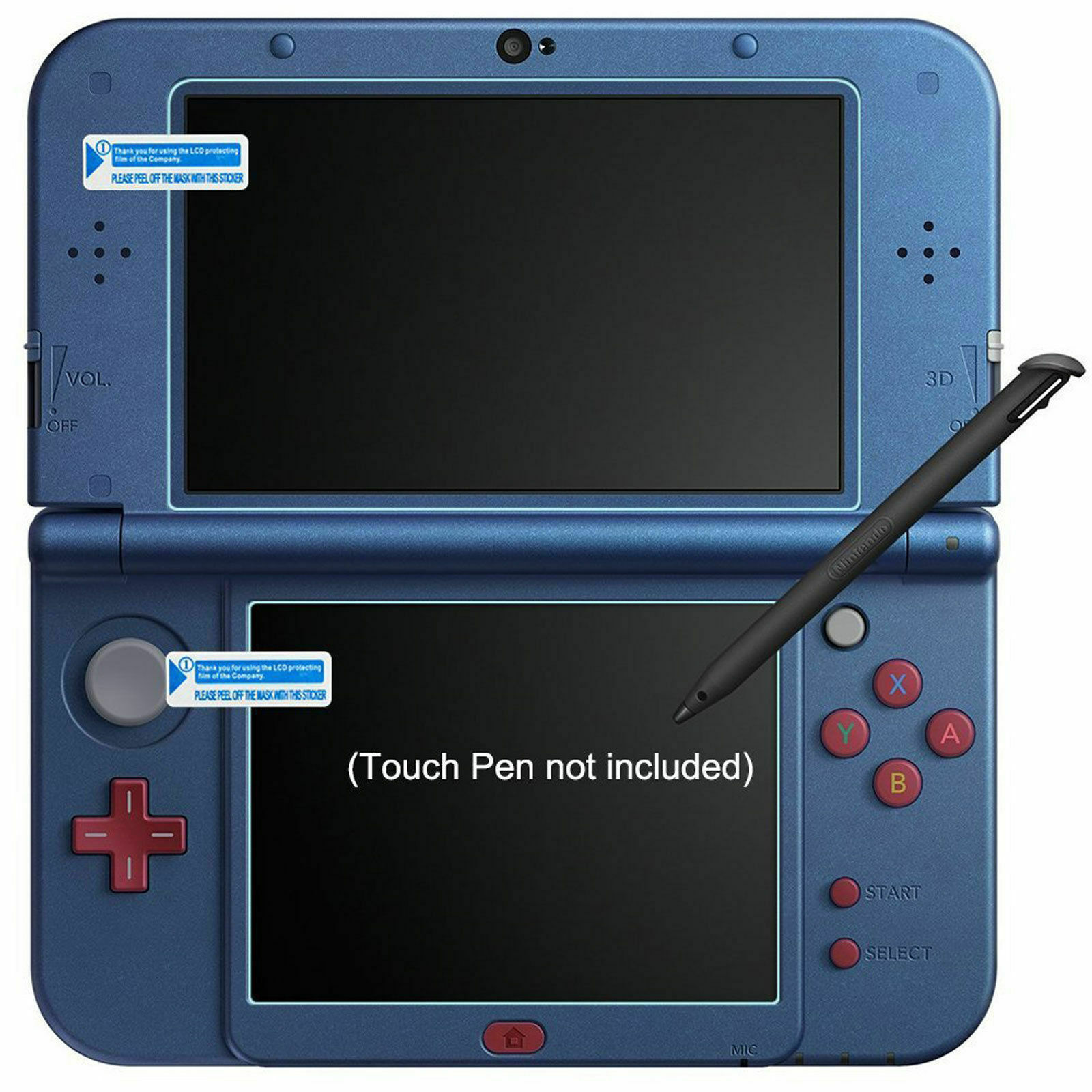 Crystal Protective Hard Clear Case+Clear Screen Protector New Nintendo