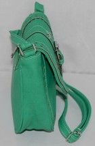Non Branded Womens Parakeet Green Saddle Bag Purse With Shoulder Strap image 2