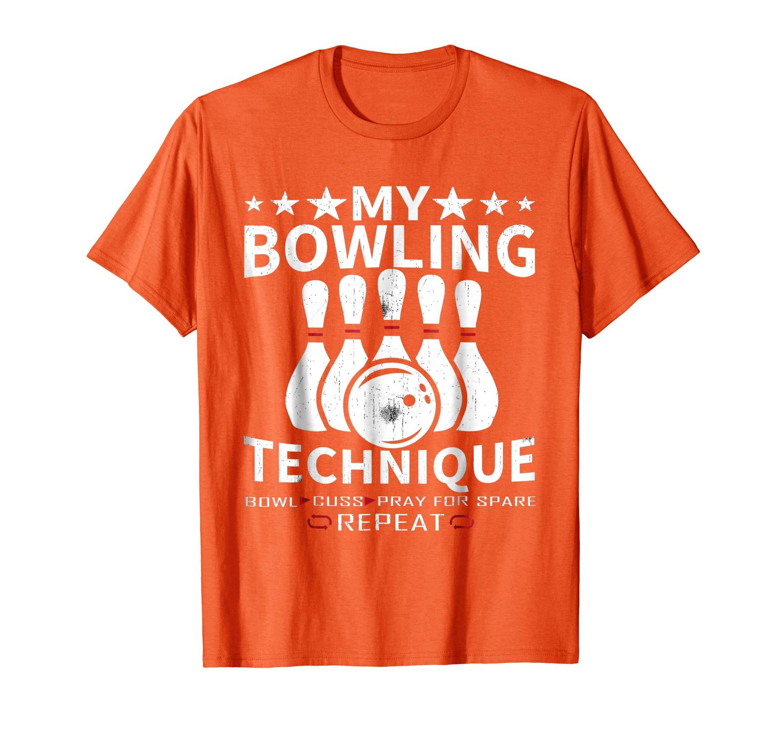 Funny Tee - My Bowling Technique T-Shirt - Funny Bowl League Member Tee ...