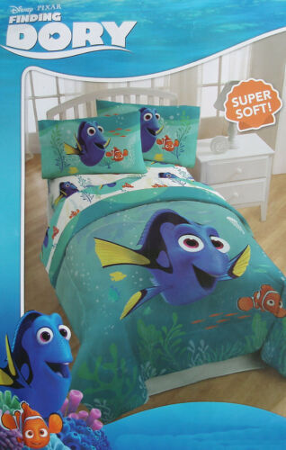 DISNEY PIXAR FINDING DORY TWIN COMFORTER SHEETS EXTRA PC 5PC BEDDING SET NEW - $85.63