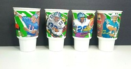 McDonalds NFL Plastic Cups 1995 Full Set of 4 Sanders Smith Marino Loone... - $18.75