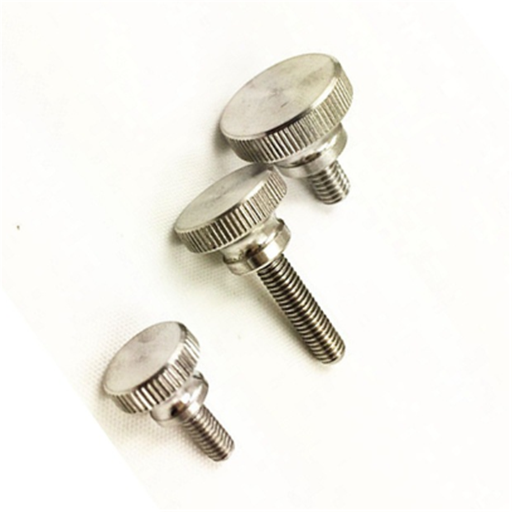 M1.6 Knurled Thumb Screw With Collar Knurling Vis Manual Adjustment