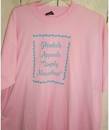 Vtg Womens Plus Sz XXL Glendale Appeals &quot;Simply Mauvelous&quot; T Shirt Glend... - $19.79