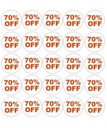 70% Percent Off Sale Sticker Retail Store FLEA MARKET Boutique MADE IN U... - $2.99+
