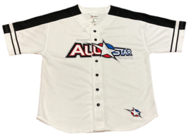 All Star Resorts Disney Mens Baseball Jersey Shirt White Vintage 2000 M New - $53.45