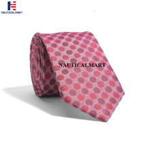 Red Polka Dot Tie for Business Wedding Party