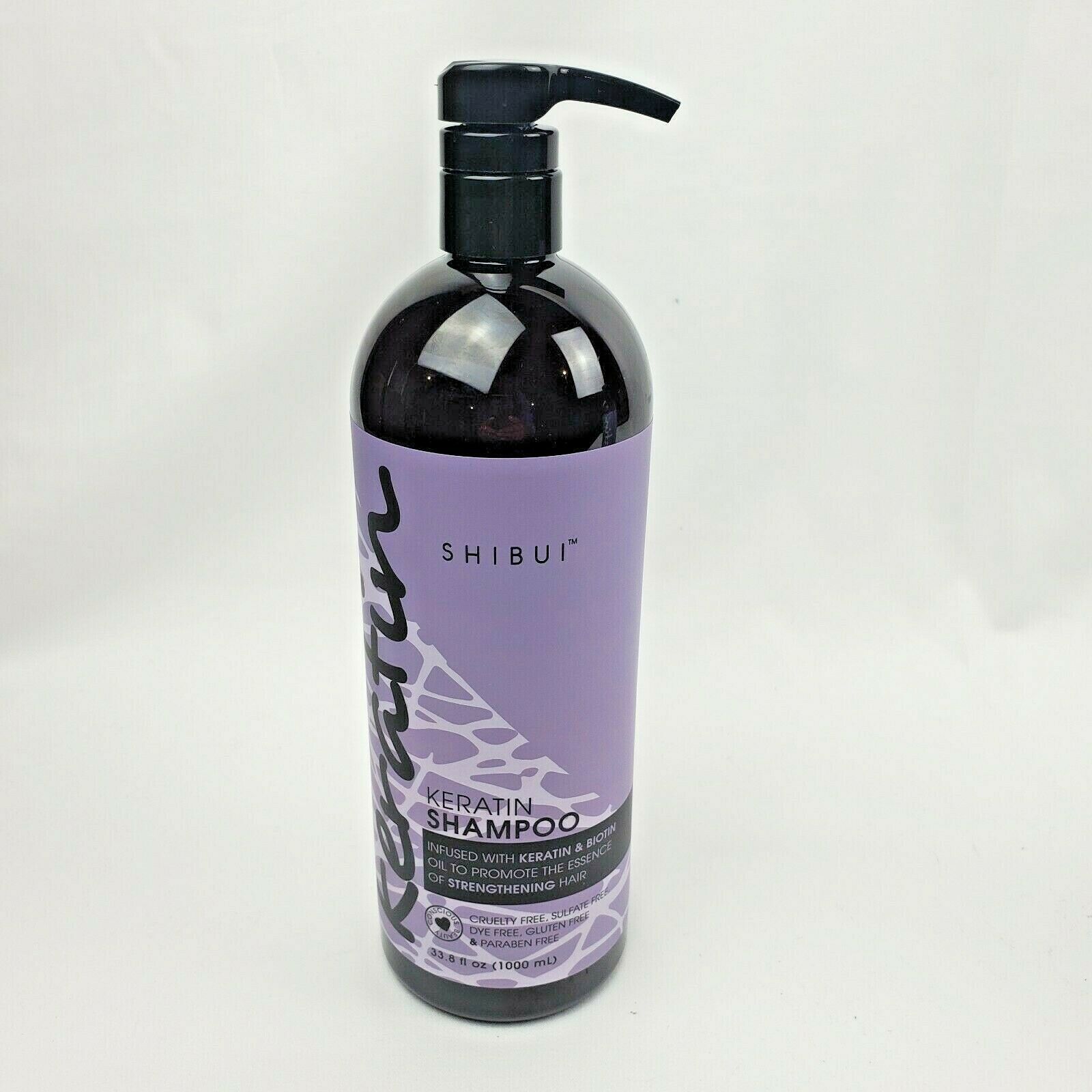SHIBUI Keratin Infused with Biotin Shampoo + Conditioner 33.8oz each