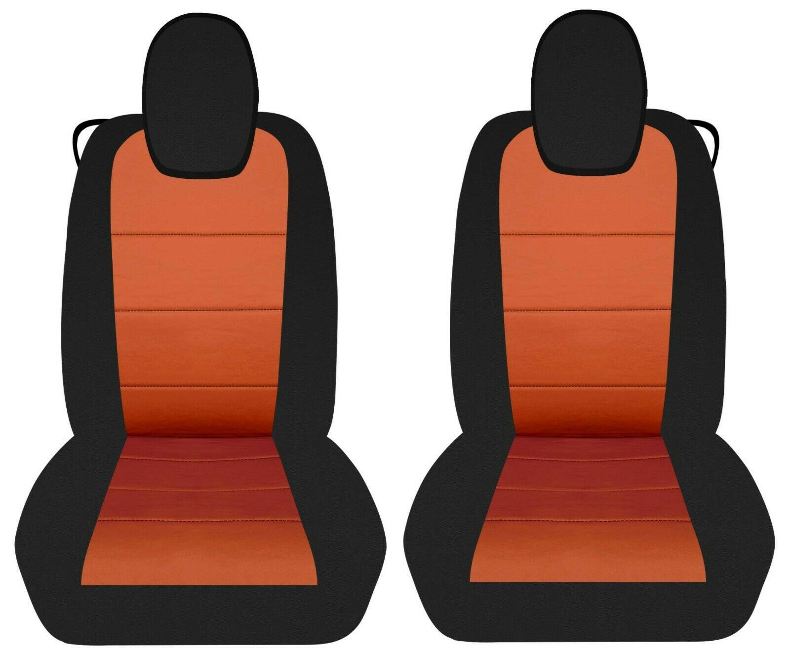 Fits 20102015 Chevy Camaro Front set car seat covers black and burnt