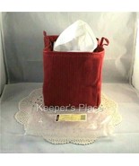 Longaberger Paprika Tissue Kleenex Small Sort &amp; Store Holder New Tag - $23.00
