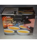 5 Piece Creme Brûlée Set - 1 Torch &amp; 4 Ceramic Ramekins - $19.95
