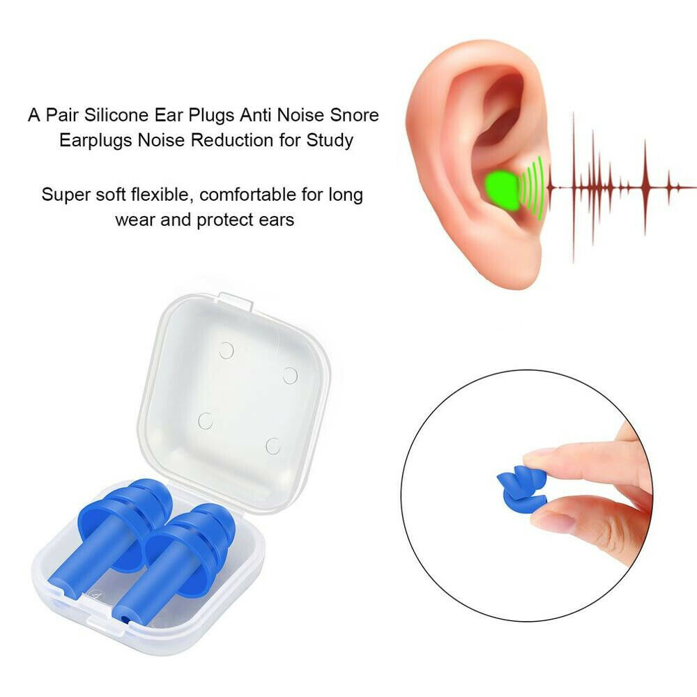 Noise Cancelling Plugs Ear Snoring Sleeping Hearing Soft Reduce