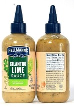 2 Bottles Hellmann's 9 Oz Cilantro Lime Sauce Best By 11/13/2020