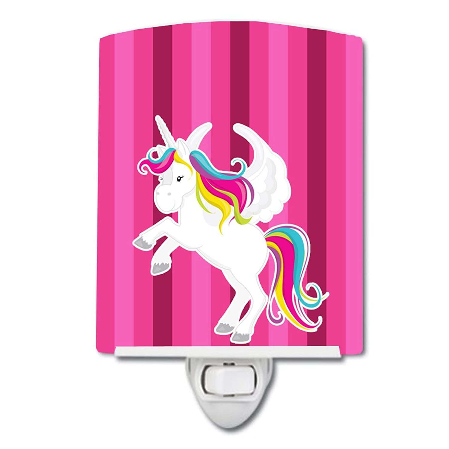 Bb9090Cnl Unicorn Pink S Ceramic Night Light, 6X4X3, Multicolor