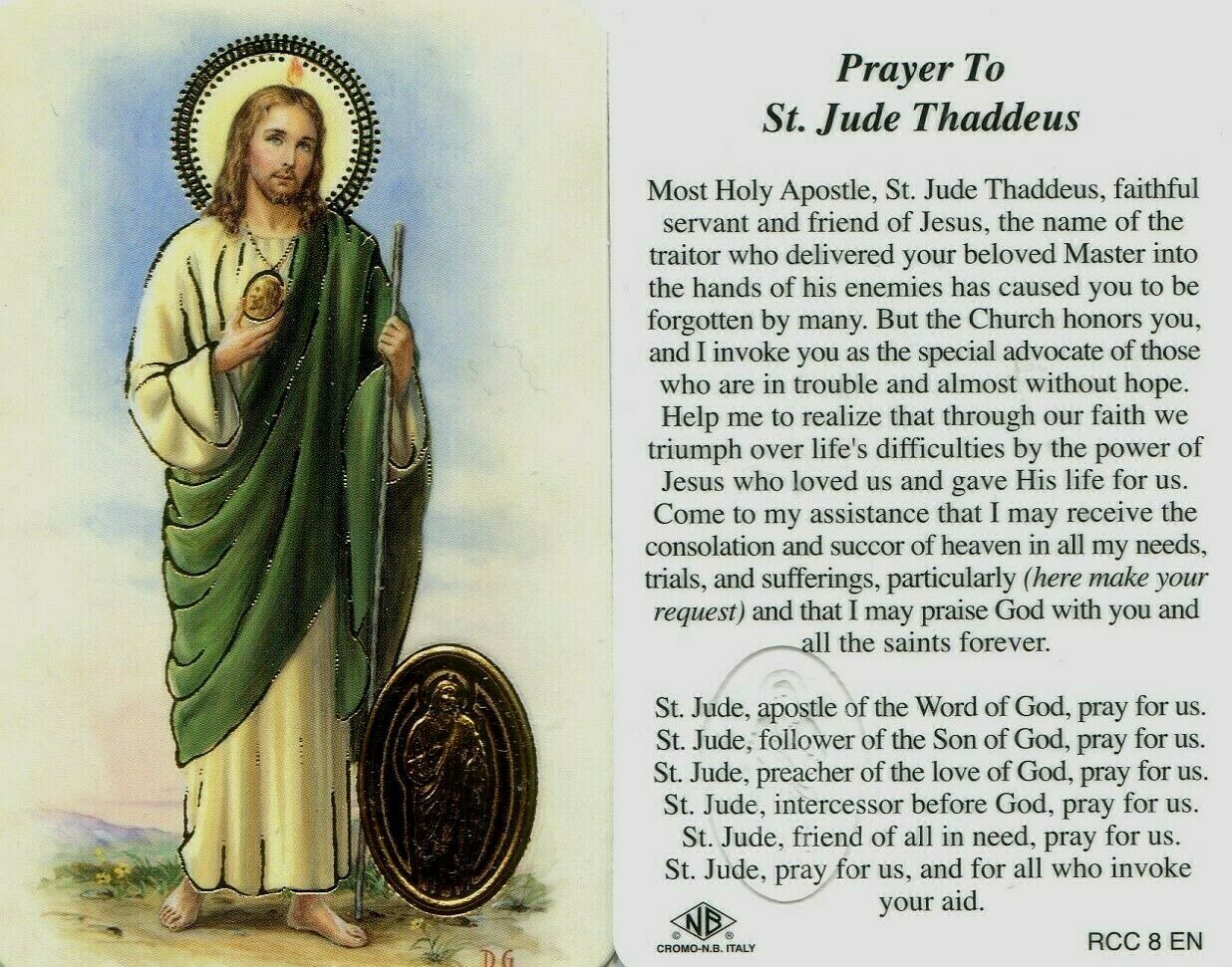 Prayer to St. Jude Thaddeus Servant Friend of Jesus Most