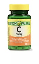 Spring Valley Vitamin C Tablets, 500 mg, 100 Ct  Exp. 01/24 sealed - $8.72