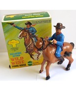 Wild West Cowboy Riding Horse Vintage Wind-Up Toy - $14.00