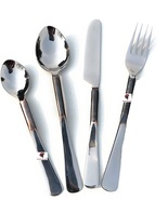 Medieval Eating Utensil Set Silverware Flatware Stainless Steel Fork Spo... - $35.00