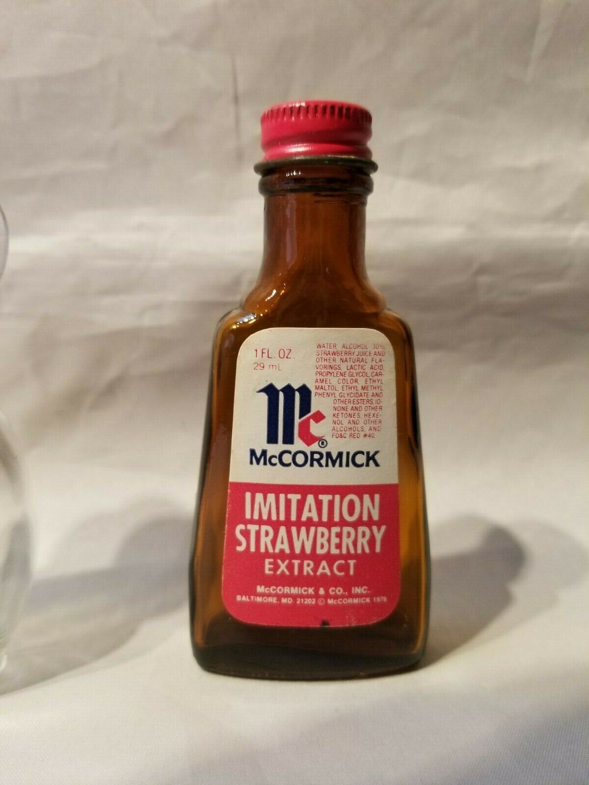Vintage Extract Bottle Spice Antique Glass Food Grocery Store McCormick