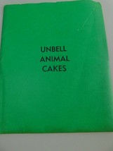 Vtg Unbell Animal Cakes 1977 PATTERN Folder Loose Patterns Cake Decorating  - $16.82