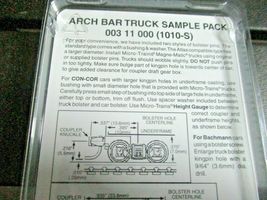 Micro-Trains Stock # 00311000 ARCH BAR Truck Sample Pack Short & Long Extension image 3