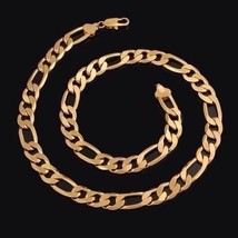NEW 14 K Gold Filled Solid FIGARO Chain Necklace~24"~W/Gift Bag~Unisex~Gorgeous - $29.69