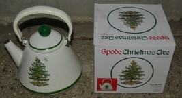 Spode &#39;Christmas Tree&#39; 2.5 Quart Porcelain Enamel on Steel Tea Kettle/Po... - $46.74