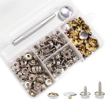 Snaps Kit For Boat Cover, 120Pcs Canvas Screws Snaps Buttons Tool Marine... - $31.99