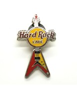 Collectible Pin - Hard Rock Cafe No location Flying V Guitar Classic Yel... - $11.14