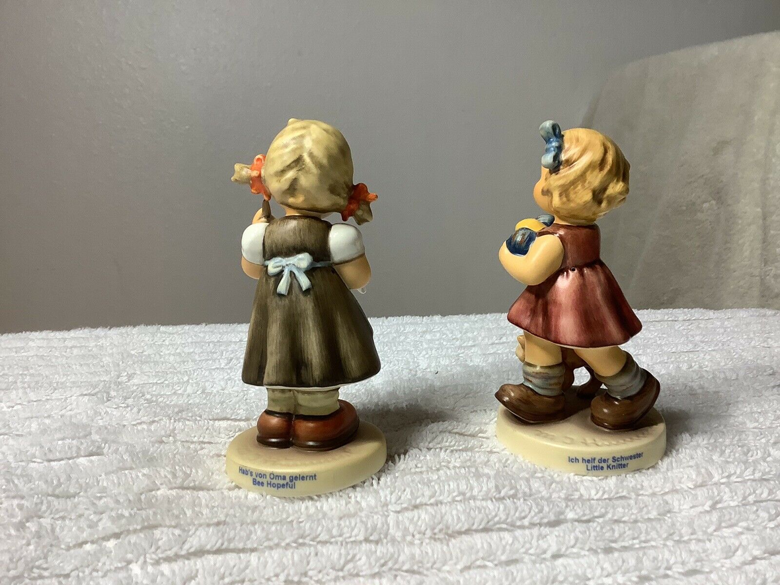 4 Piece Hummel Set. Quilting Bee, Little Knitter, Bee Hopeful, Small