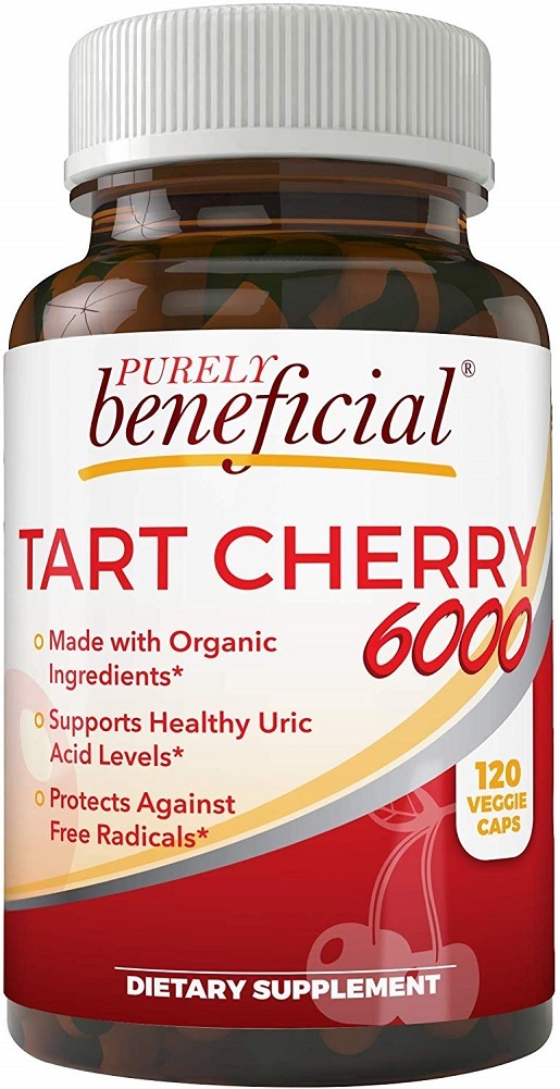 Organic Tart Cherry Capsules 6000 mg - Montmorency Cherry, Extra (Vegetarian)