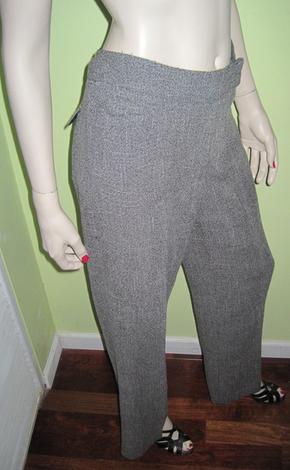 Vintage 90s NORTHERN REFLECTIONS Women's Grey Dress Pants Size 8