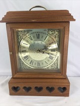 Richard Nevius Handcrafted Table Shelf Mantle Clock Walnut w Quartz Mvmt... - $59.39