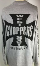 Jesse Who? West Coast Choppers Iron Cross Cotton Lg Sleeves Gray Men's T-Shirt - $59.99