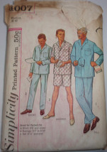 Vintage Simplicity Men’s Pajamas Size 38-40 #4007 - $5.99