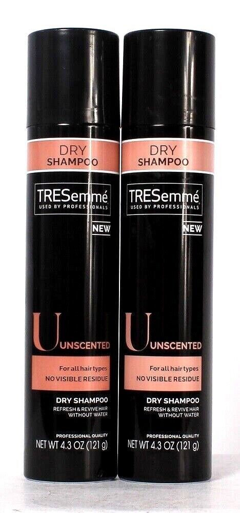 2 Ct TRESemme 4.3 Oz Unscented All Hair Types Dry Shampoo No Visible Residue - $23.99