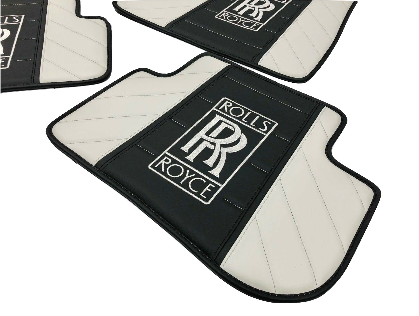Rolls Royce Ghost, Dawn, Wraith, Phantom Eco Leather Floor Mats Black