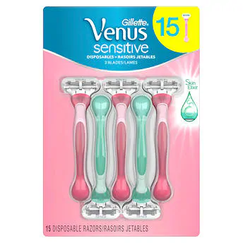Gillette Womens Venus Sensitive Disposable Razor 15 Count - $39.99