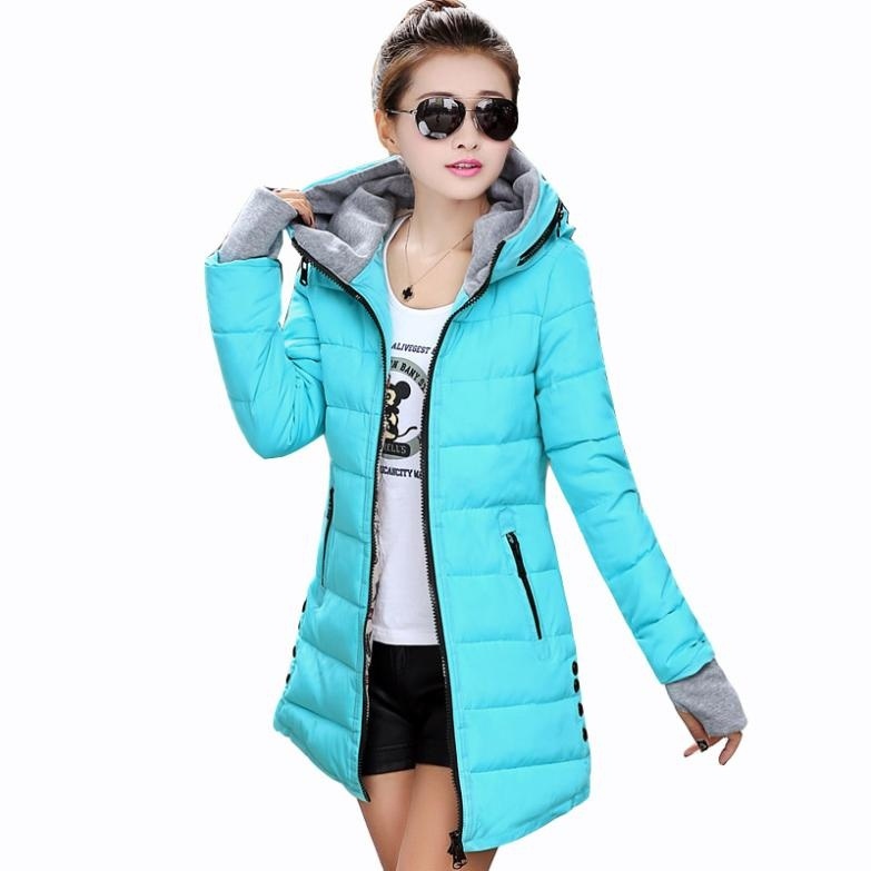 Women Winter Warm Slim Down Coat Long Hooded Jacket   #lil#