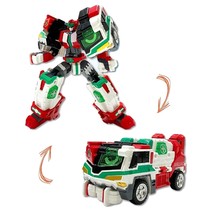 Metal Cardbot Mega Ambuler Ambler Korean Transforming Action Figure Robot Toy image 2