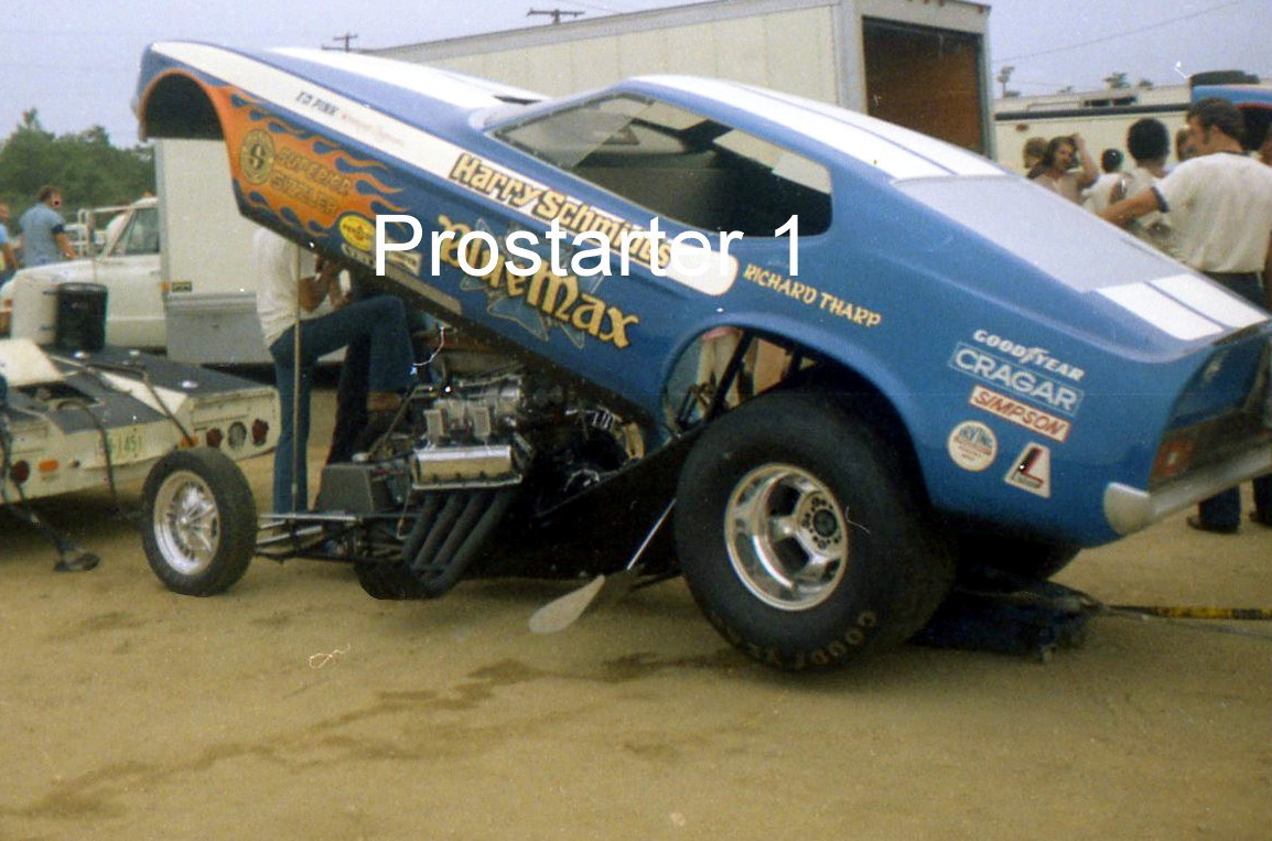 Richard Tharp Blue Max Mustang Funny Car 4x6 Color Drag Racing Photo