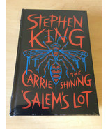 3 Novels by Stephen King - Carrie, The Shining, Salem&#39;s Lot - Leatherbound - $48.00