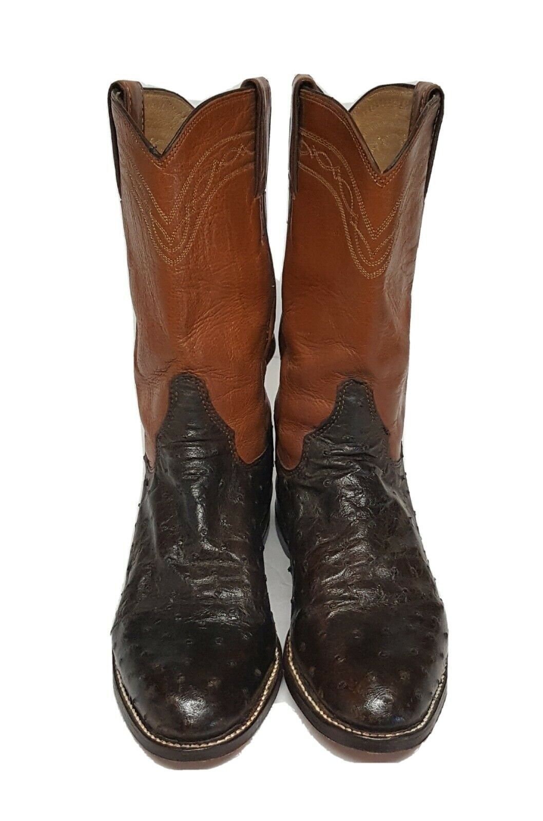 justin leather high heel knee boot